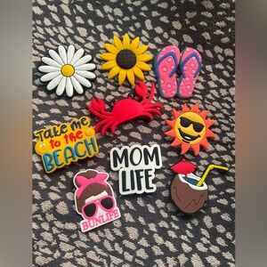 Set of 9 BOGG Bag Charms Beach Mom Life Theme New Super cute